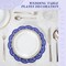 200 Pcs Doilies Paper Doilies Lace Paper Doilies Disposable Foil Lace Paper Doilies Placemats Doily Paper Pad Paper Placemats for Cakes Crafts Party Wedding Decor (Dark Blue)